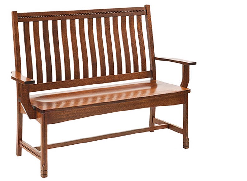 amish woodworking custom bench image