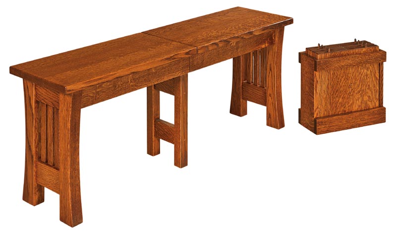 amish woodworking custom bench image