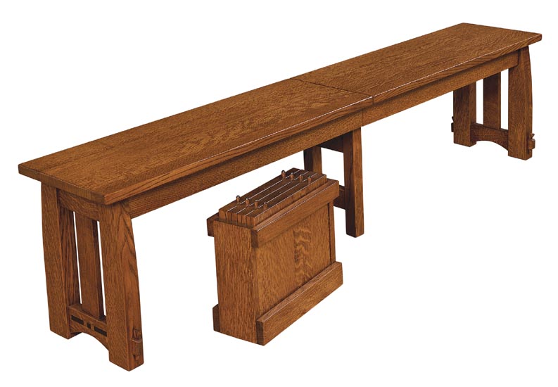 amish woodworking custom bench image
