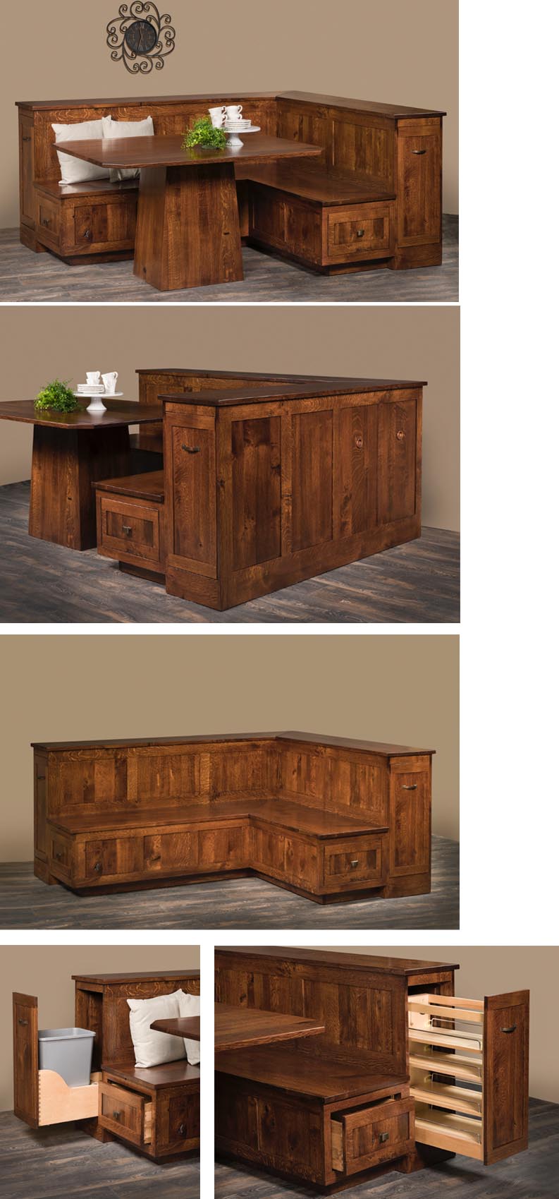 amish woodworking custom booths image