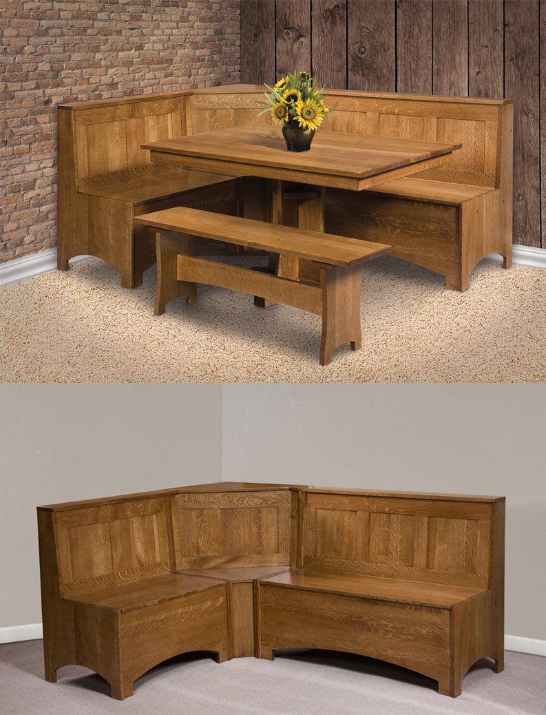 amish woodworking custom booths image