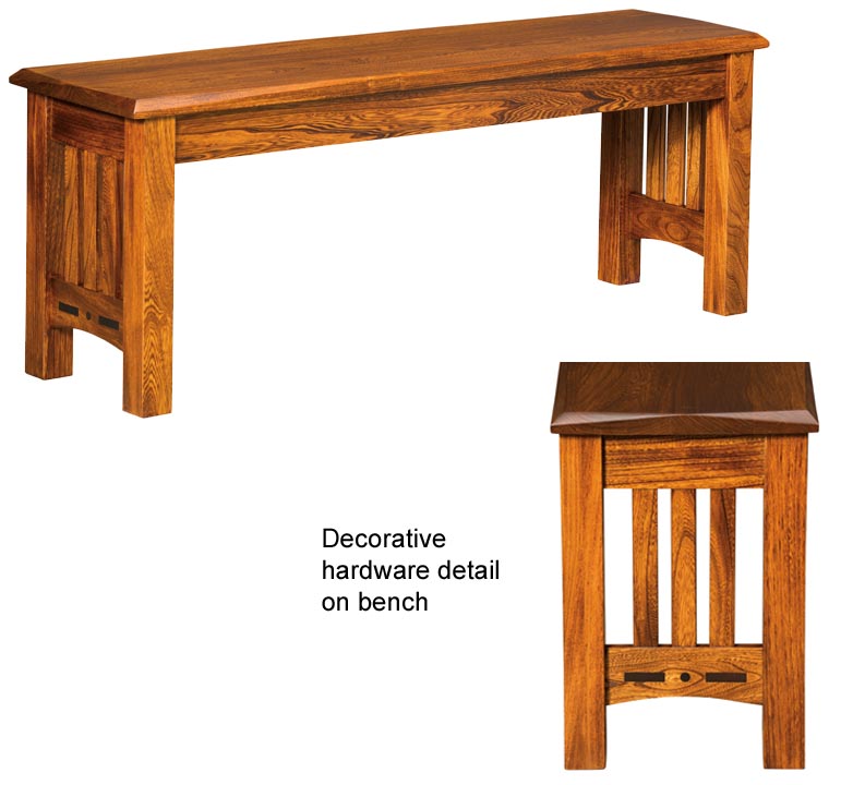 amish woodworking custom bench image