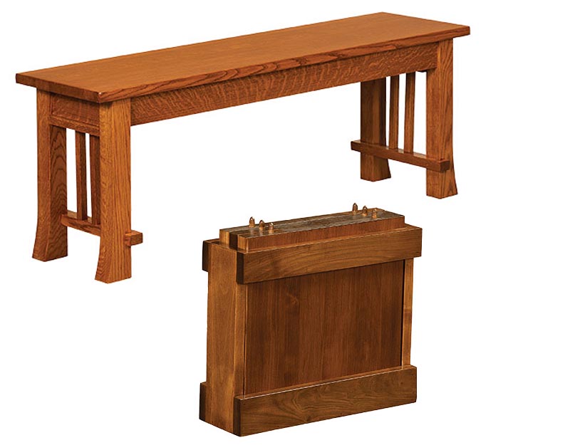 amish woodworking custom bench image