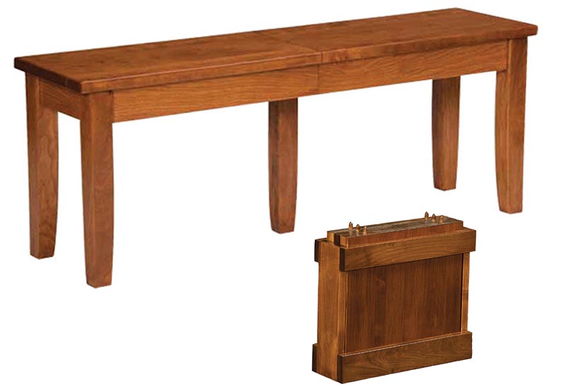 amish woodworking custom bench image