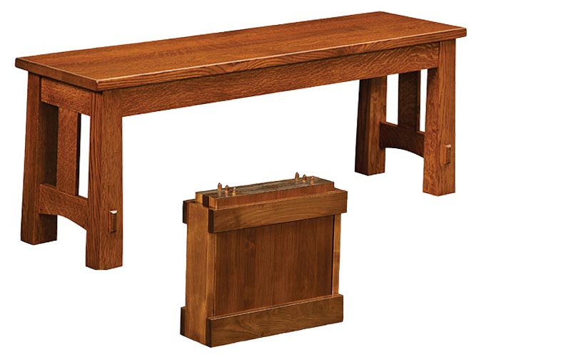 amish woodworking custom bench image