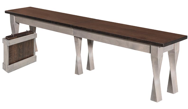 amish woodworking custom bench image