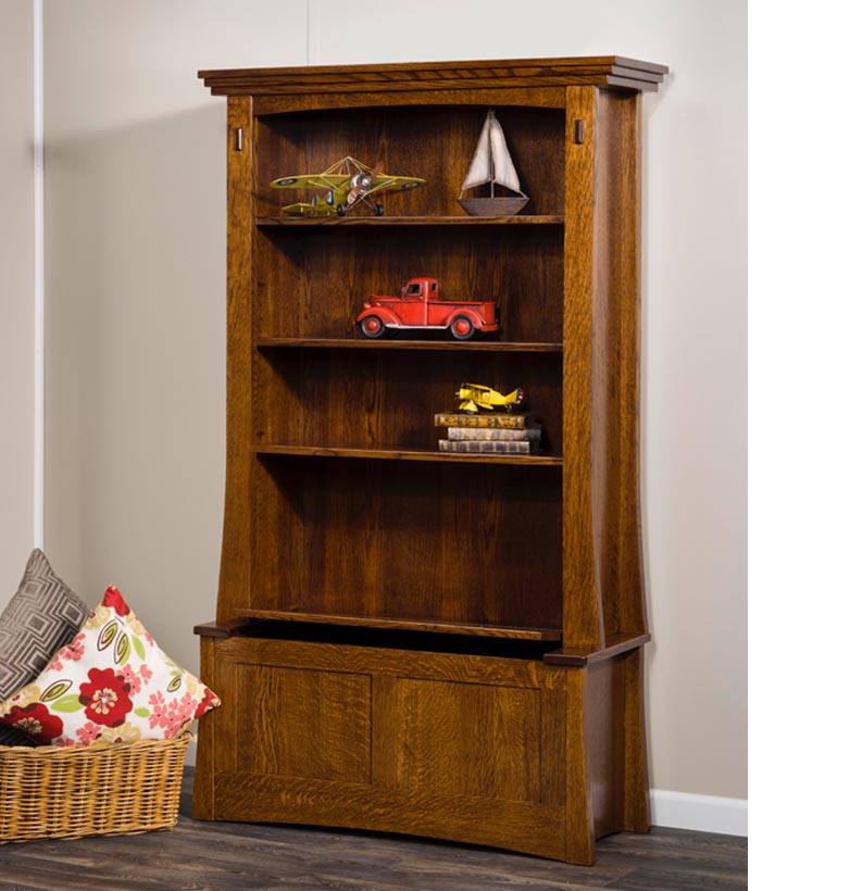 amish woodworking custom bookcase image