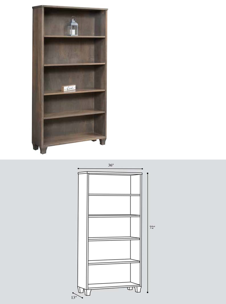 amish woodworking custom bookcase image