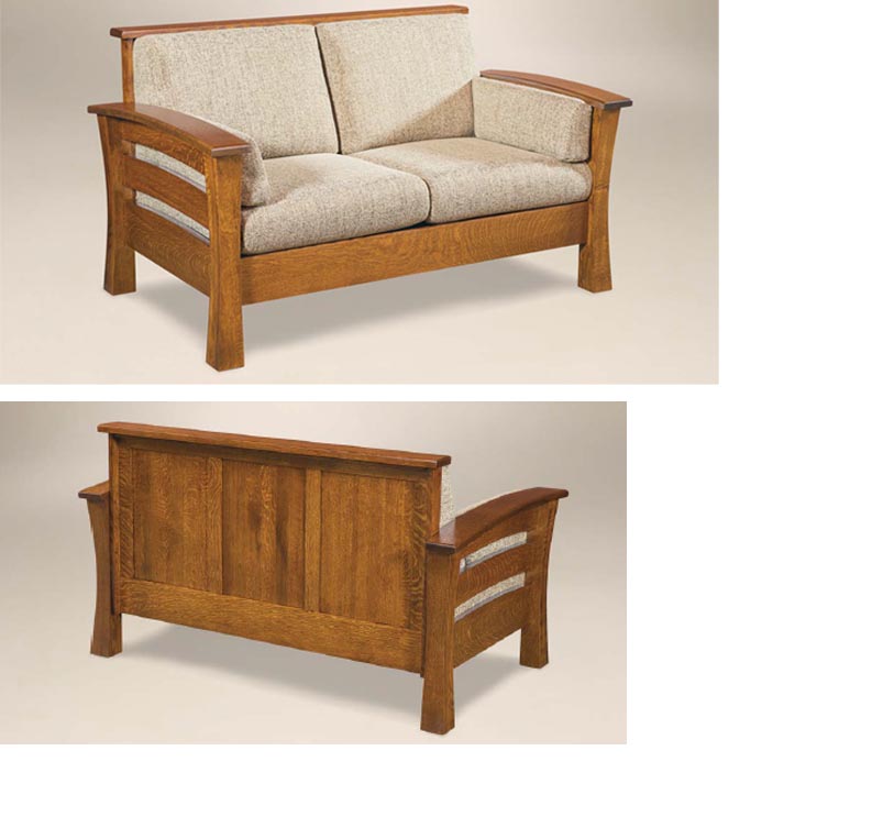 amish woodworking custom bow arm furniture image
