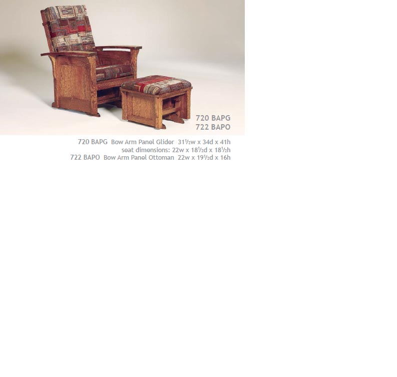 amish woodworking custom bow arm furniture image