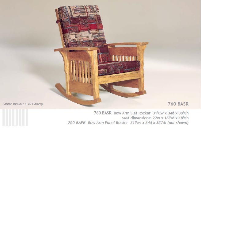 amish woodworking custom bow arm furniture image