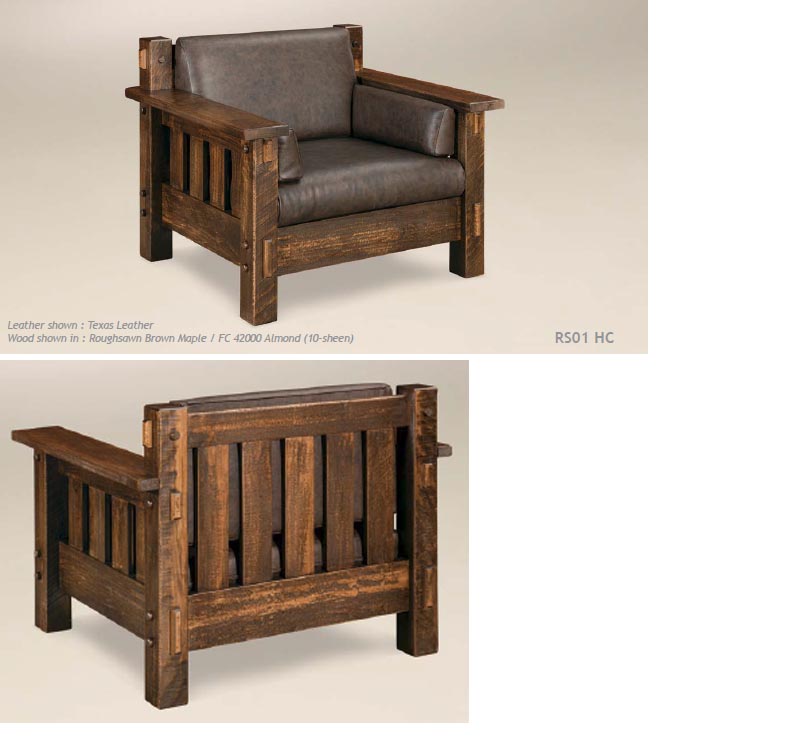 amish woodworking custom bow arm furniture image