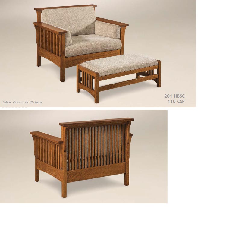 amish woodworking custom bow arm furniture image