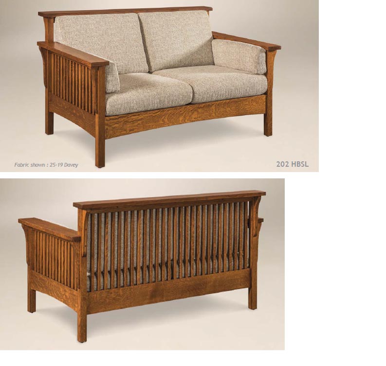 amish woodworking custom bow arm furniture image