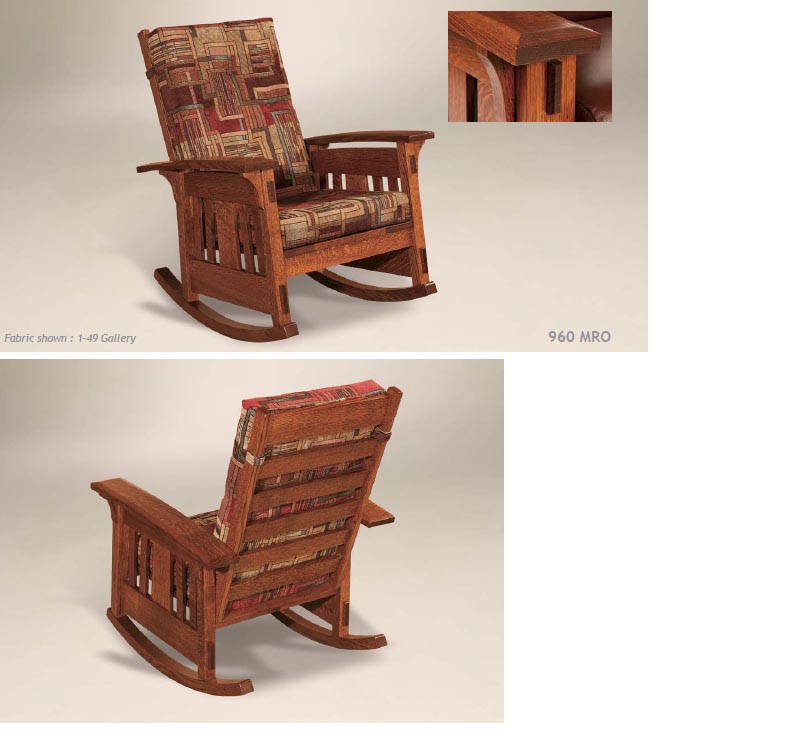 amish woodworking custom bow arm furniture image