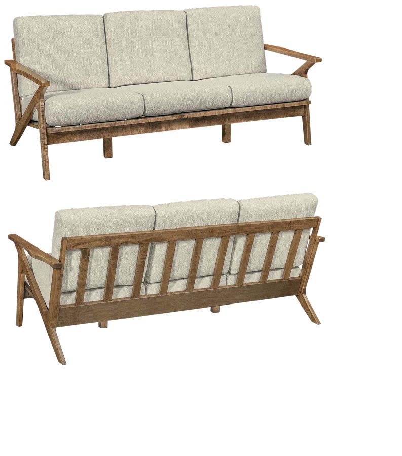 amish woodworking custom bow arm furniture image