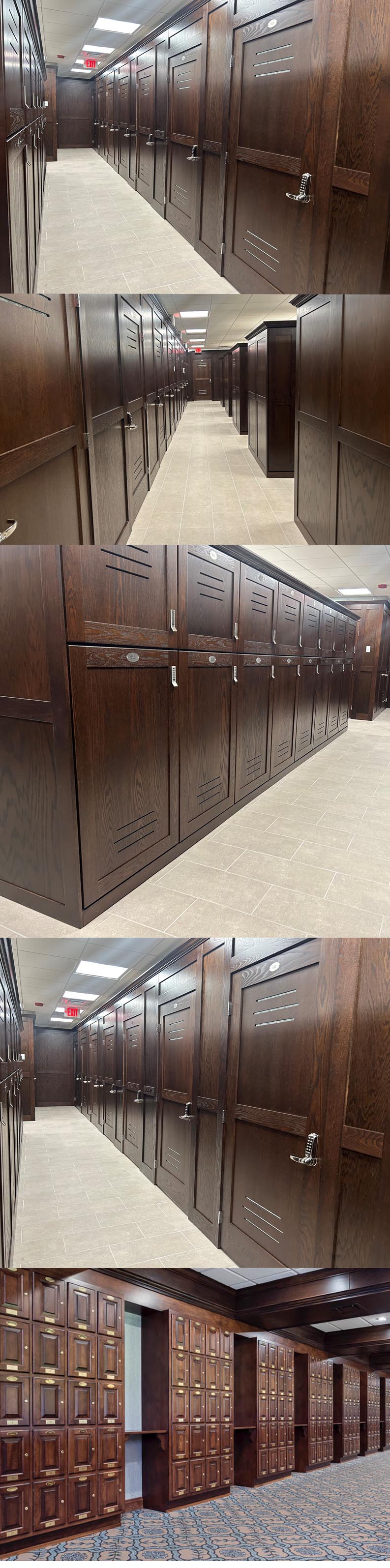 amish woodworking custom country club locker image