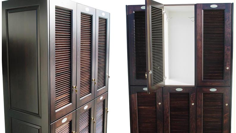 amish woodworking custom country club locker image