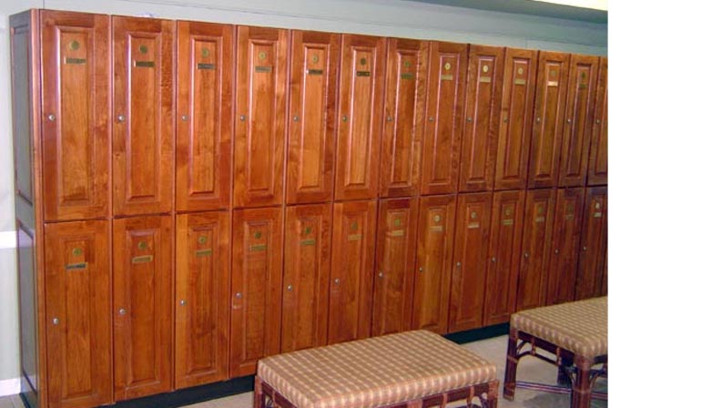 amish woodworking custom country club locker image