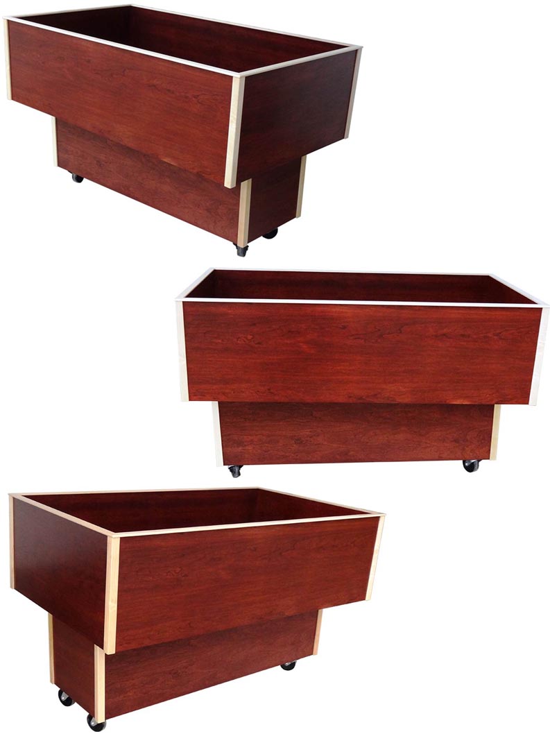amish woodworking custom mobile cart image