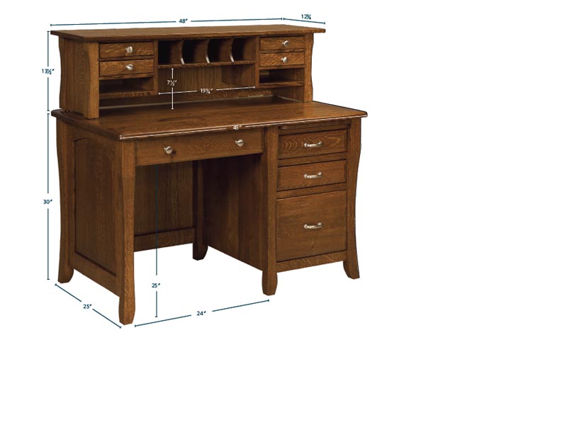 amish woodworking custom desk image
