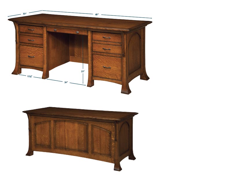 amish woodworking custom desk image