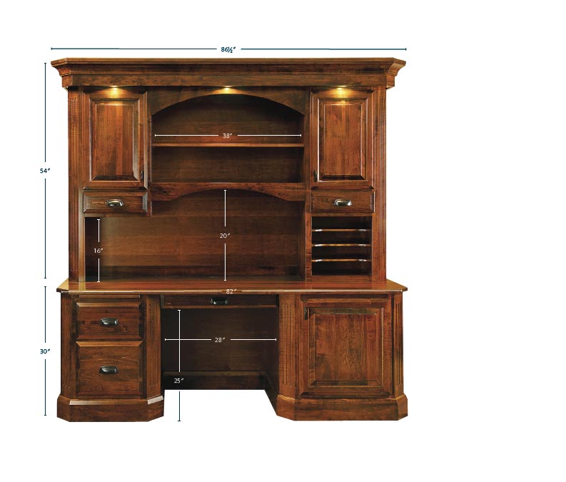 amish woodworking custom desk image