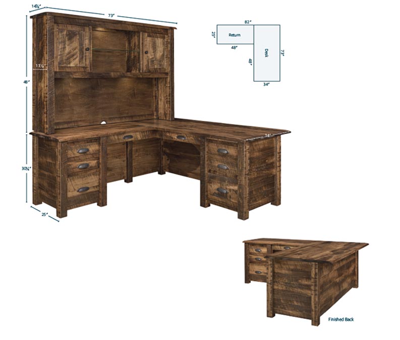 amish woodworking custom desk image