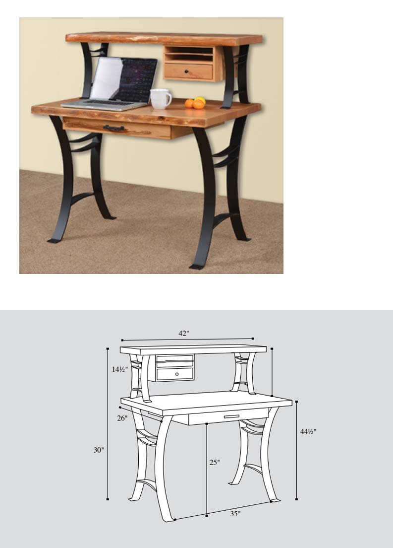 amish woodworking custom desk image