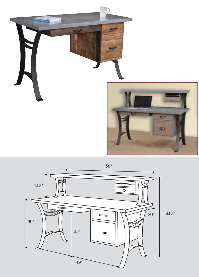 amish woodworking custom desk image