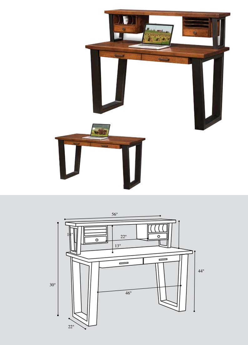 amish woodworking custom desk image