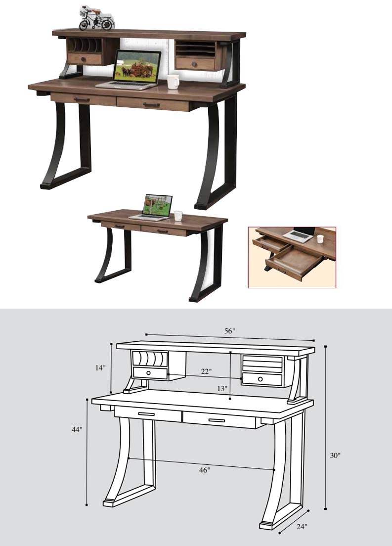 amish woodworking custom desk image