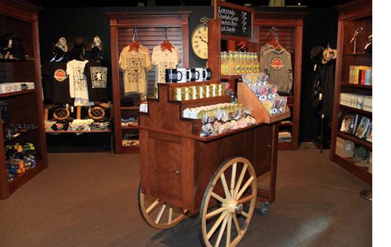 amish woodworking custom display cabinet image