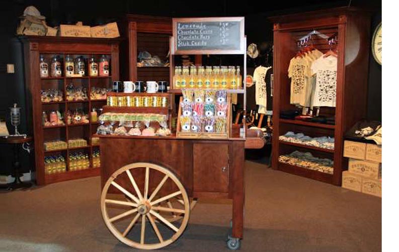 amish woodworking custom display cabinet image