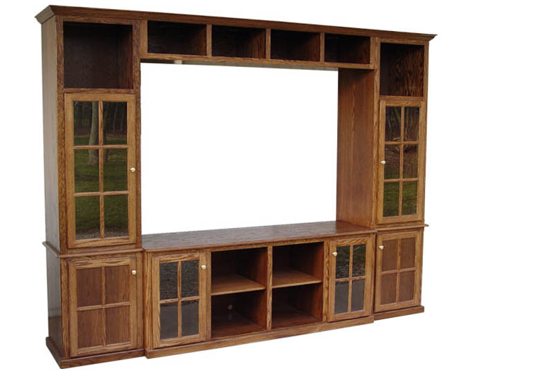 amish woodworking entertainment centers image