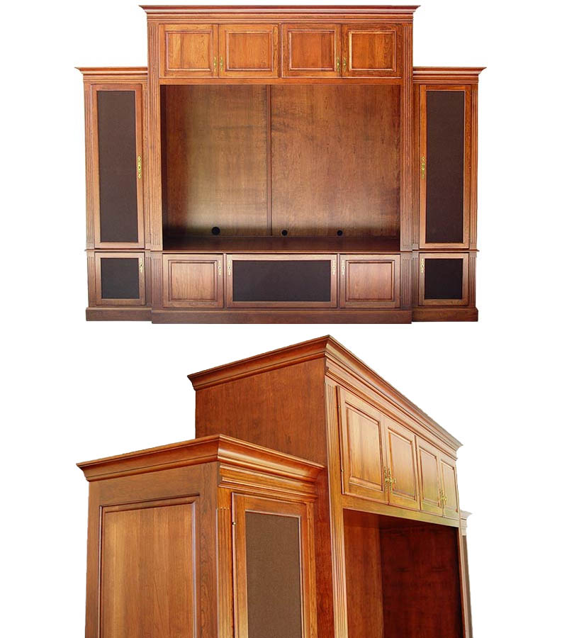 amish woodworking entertainment centers image