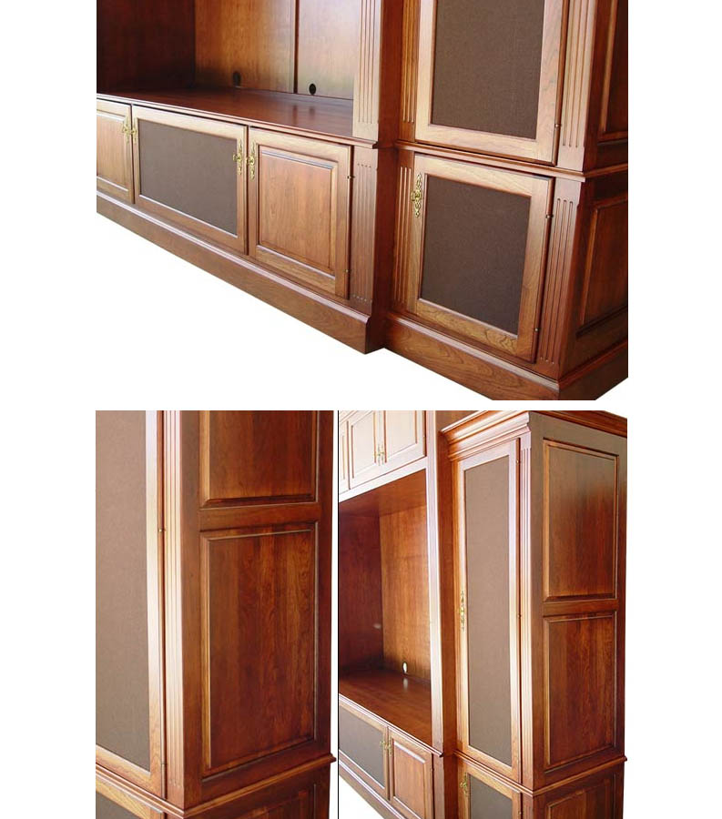 amish woodworking entertainment centers image