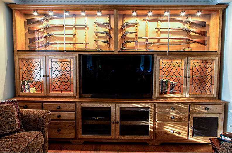 amish woodworking entertainment centers image