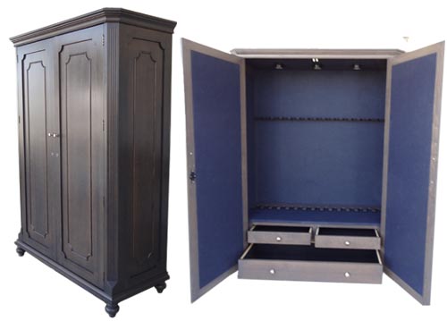 amish woodworking custom gun cabinet image