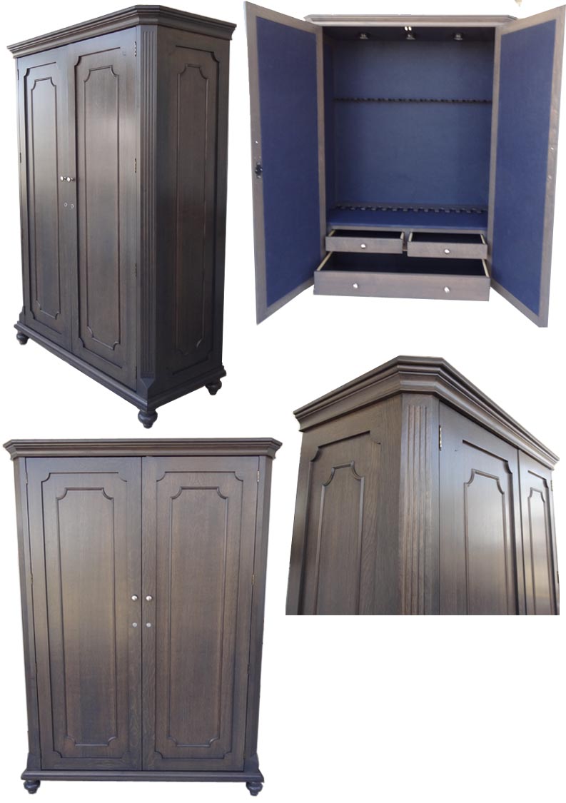 amish woodworking custom gun cabinet image