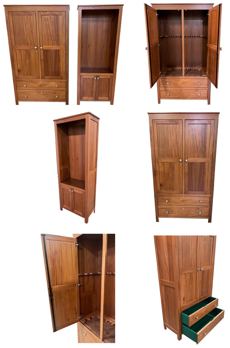 amish woodworking custom gun cabinet image