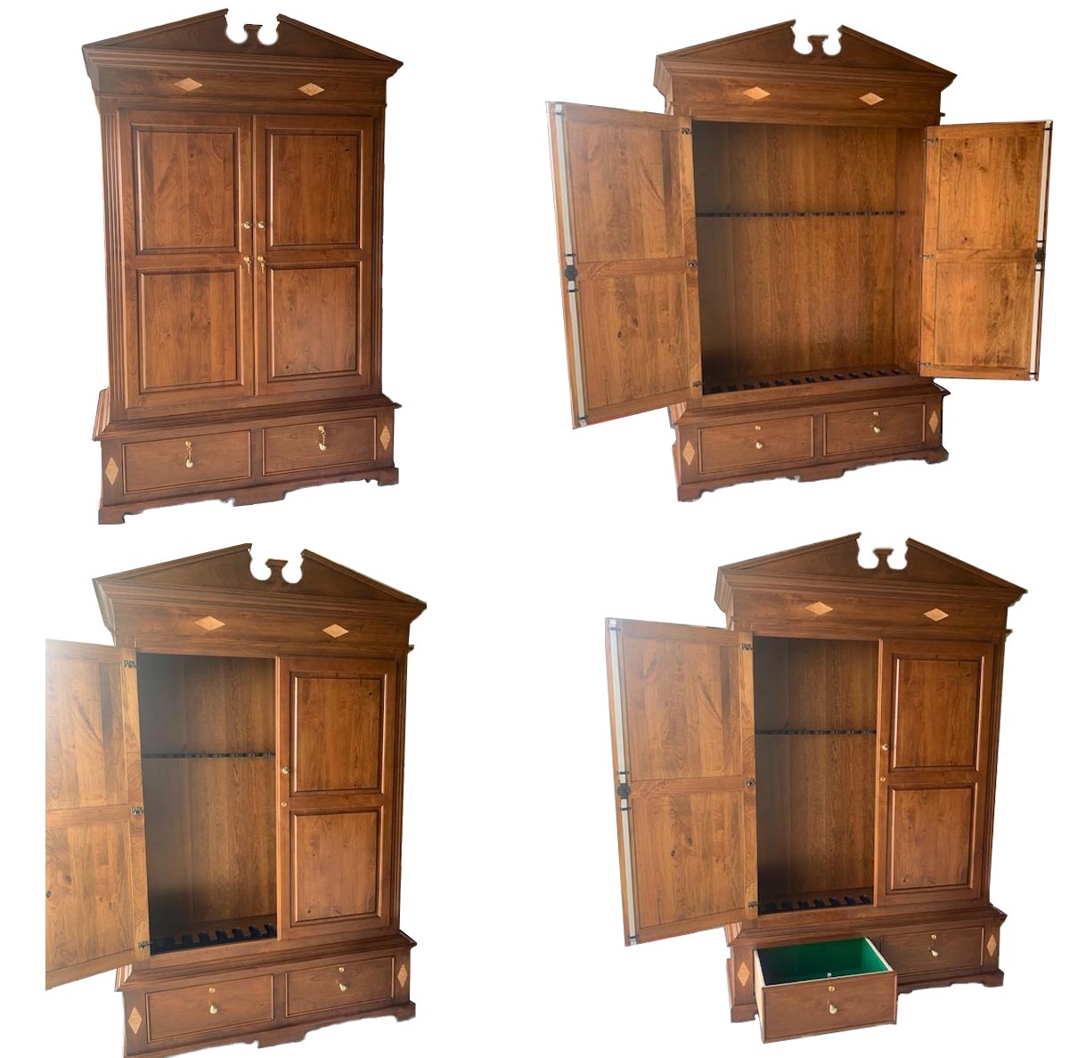 amish woodworking custom gun cabinet image