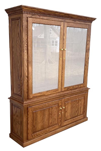 amish woodworking custom gun cabinet image