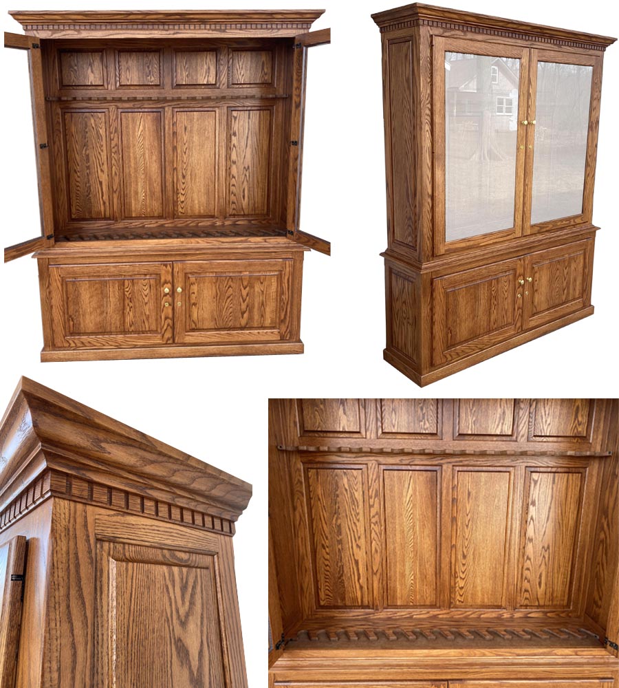amish woodworking custom gun cabinet image