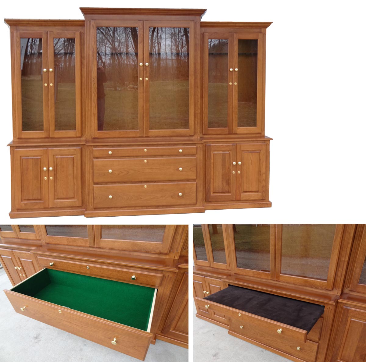 amish woodworking custom gun cabinet image
