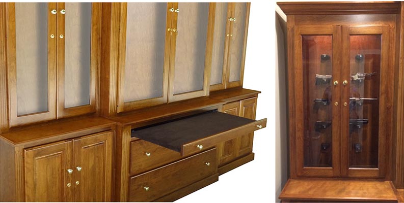 amish woodworking custom gun cabinet image
