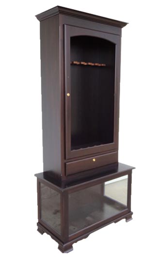 amish woodworking custom gun cabinet image