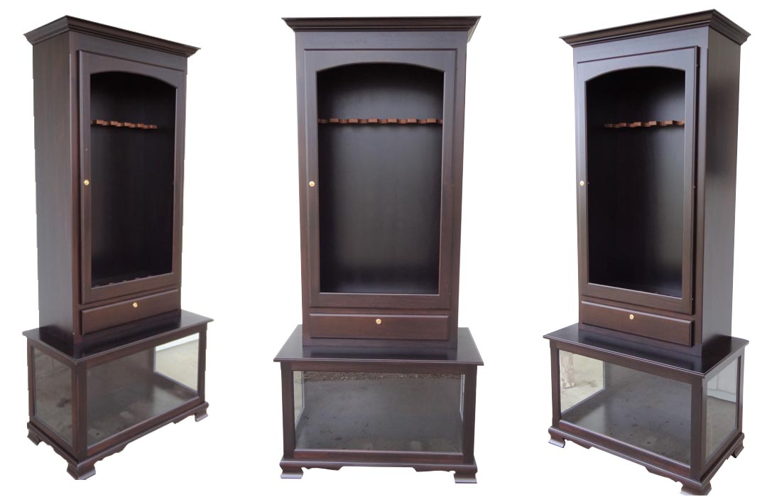 amish woodworking custom gun cabinet image