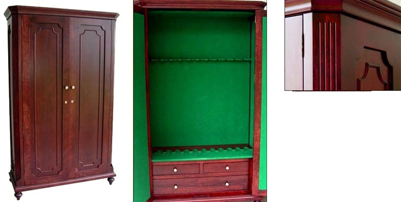 amish woodworking custom gun cabinet image