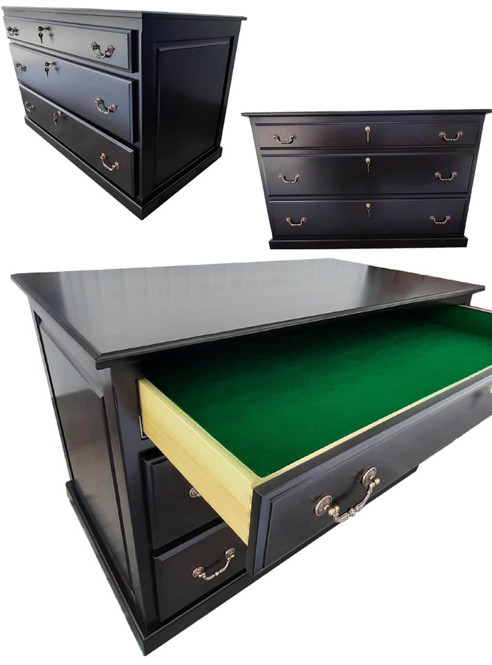 amish woodworking gun cabinet image